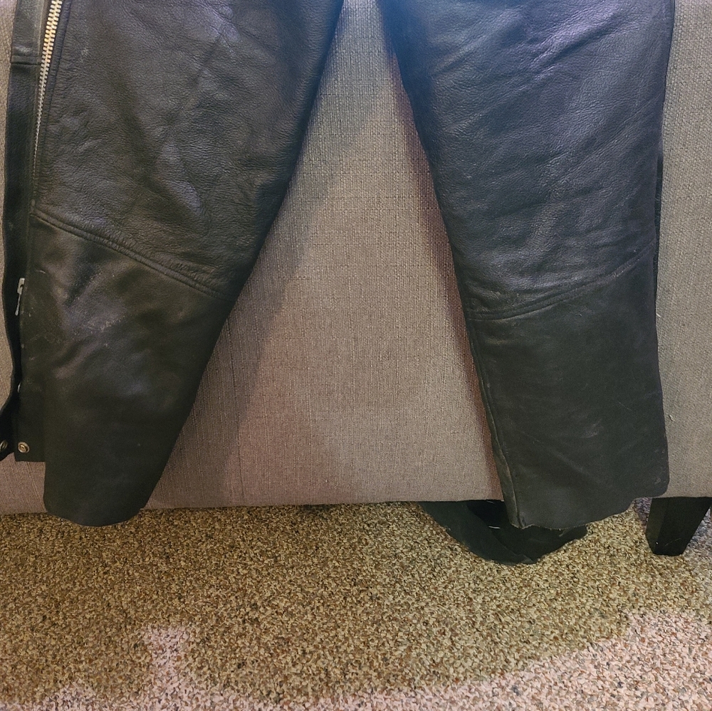 Cruiser leather chaps - Picture 2 of 3